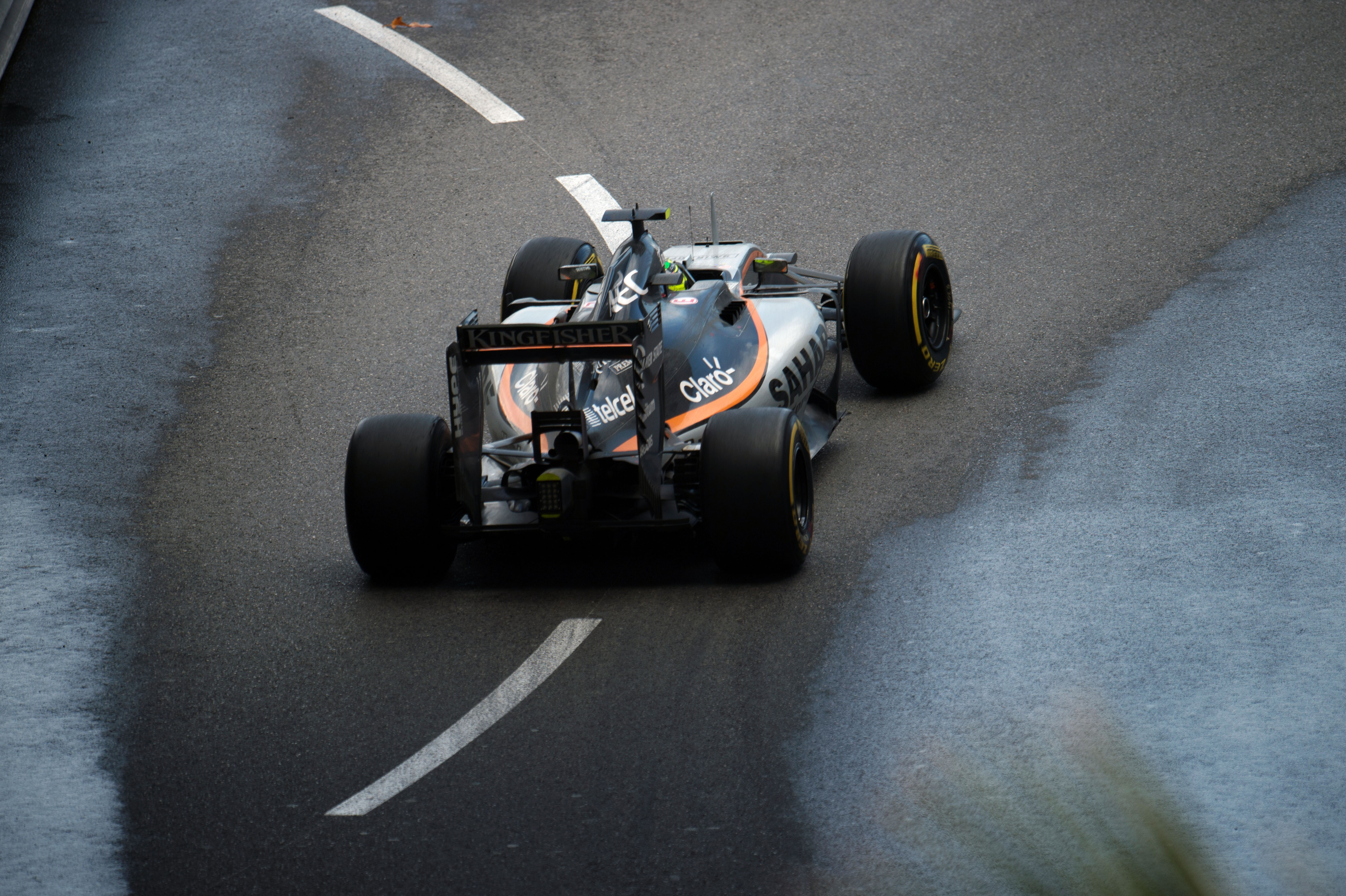 Sergio Perez (MEX) Sahara Force India F1 VJM09. Monaco Grand Prix, Sunday 29th May 2016. Monte Carlo, Monaco.