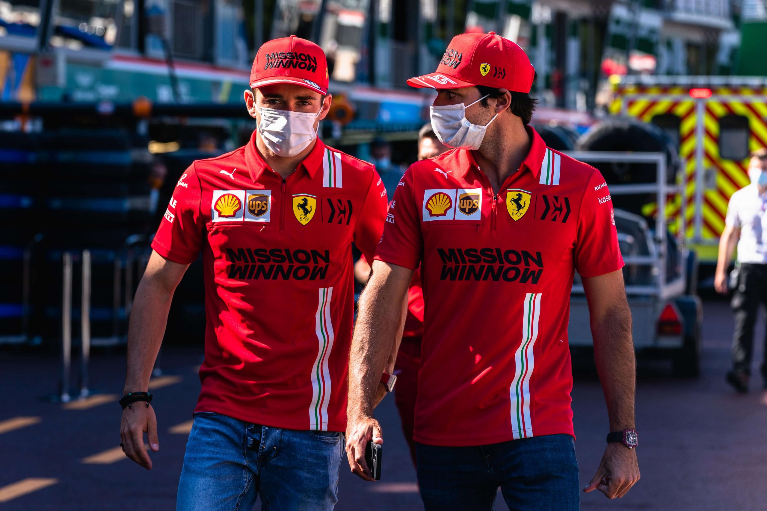 Charles Leclerc And Carlos Sainz Monaco GP 2021