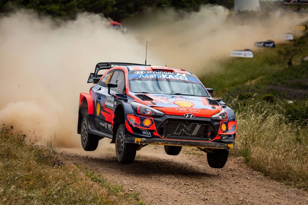 Dani Sordo Hyundai i20 Coupe WRC Rally Italia Sardegna 2021 Day 1