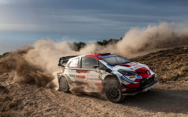 Sebastien Ogier Toyota Yaris WRC Rally Italia Sardegna 2021 Winner