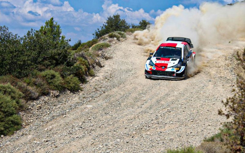 Sebastien Ogier Rally Acropolis 2021 Toyota Yaris WRC Testing