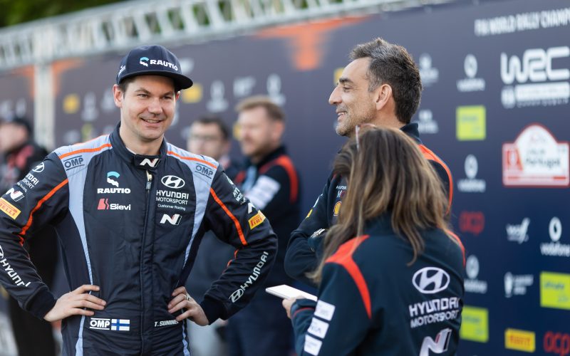 Teemu Suninen, Cyril Abiteboul, Hyundai Motorsport