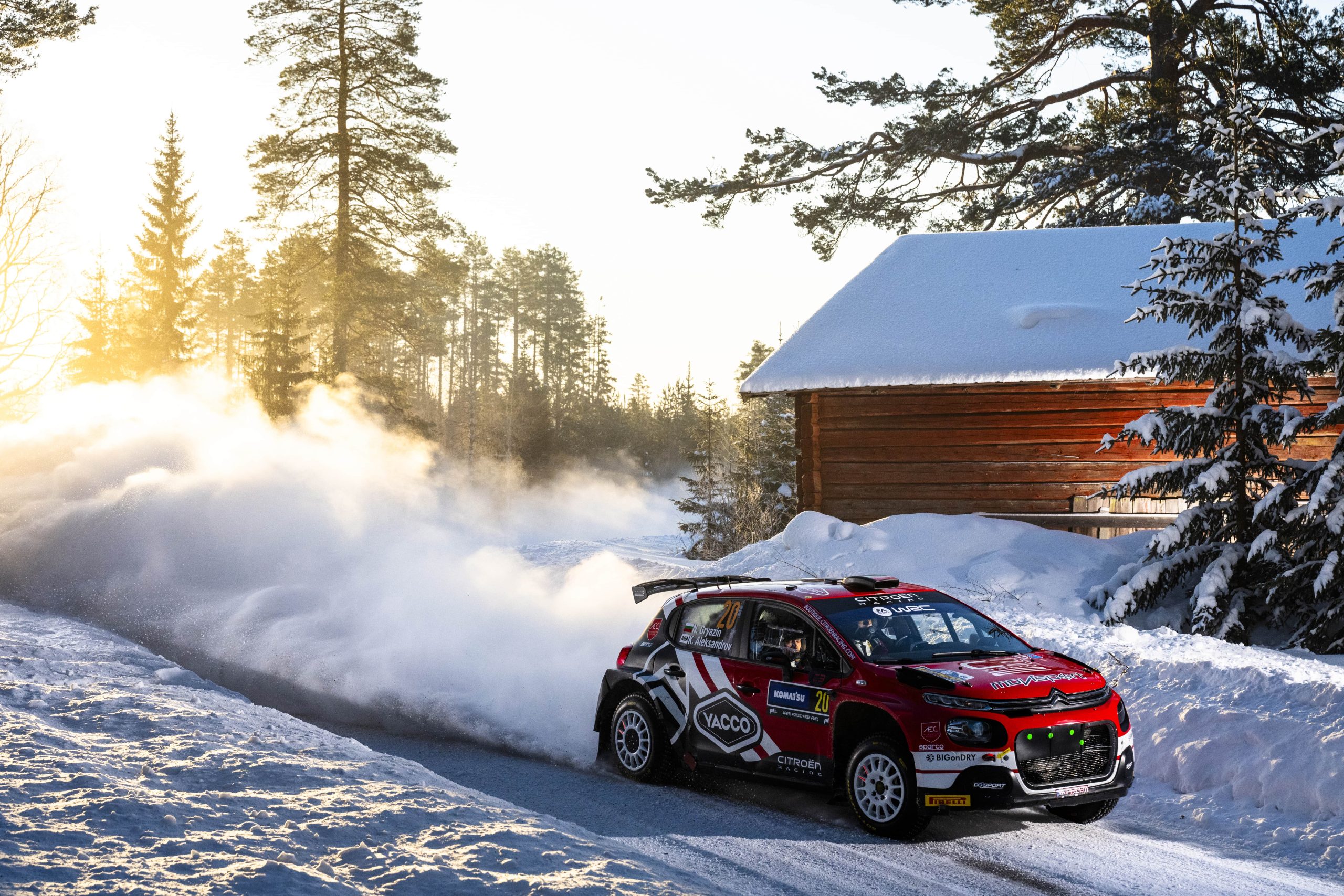 Nikolay Gryazin Citroen C3 Rally2 Rally Sweden 2024